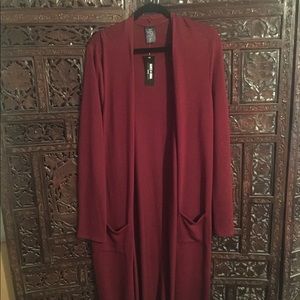 Wine colored XL Agnes and Dora Duster.
